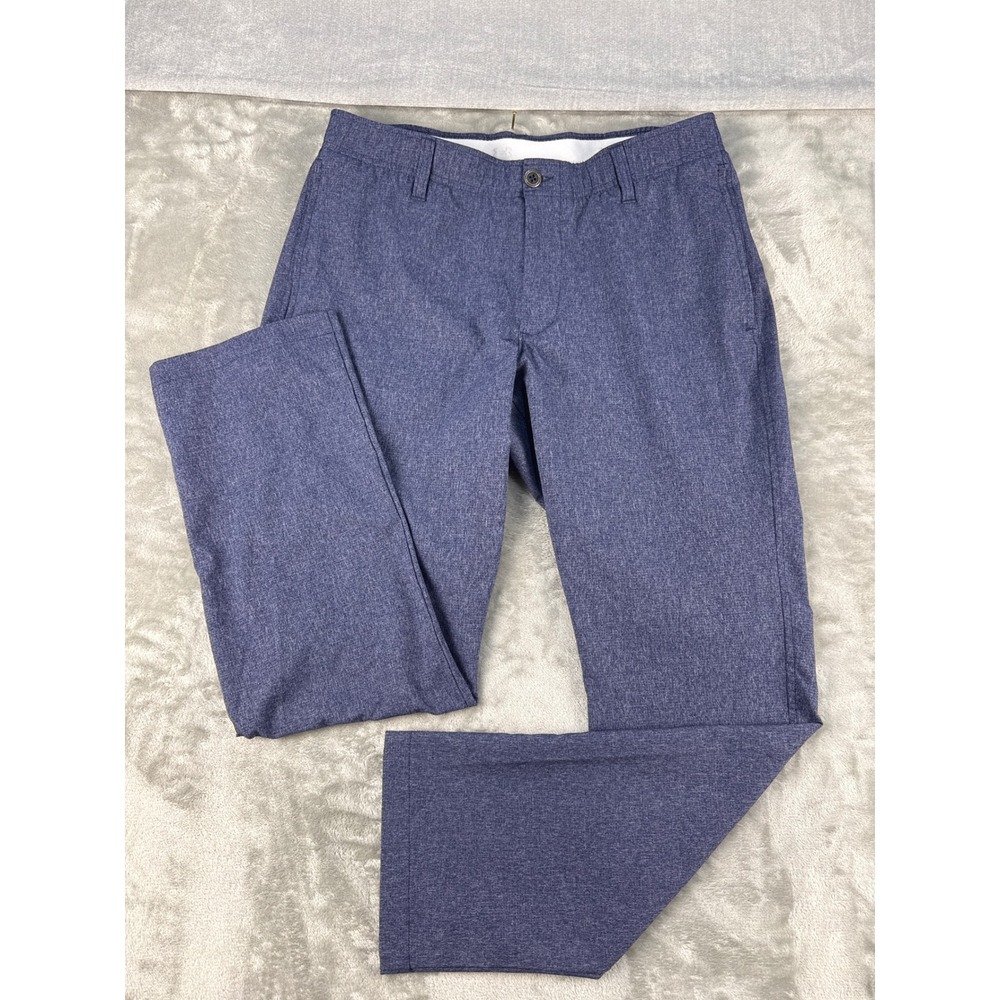 Under Armour Pants Mens 34/30 Golf Straight Blue Heathered EUC